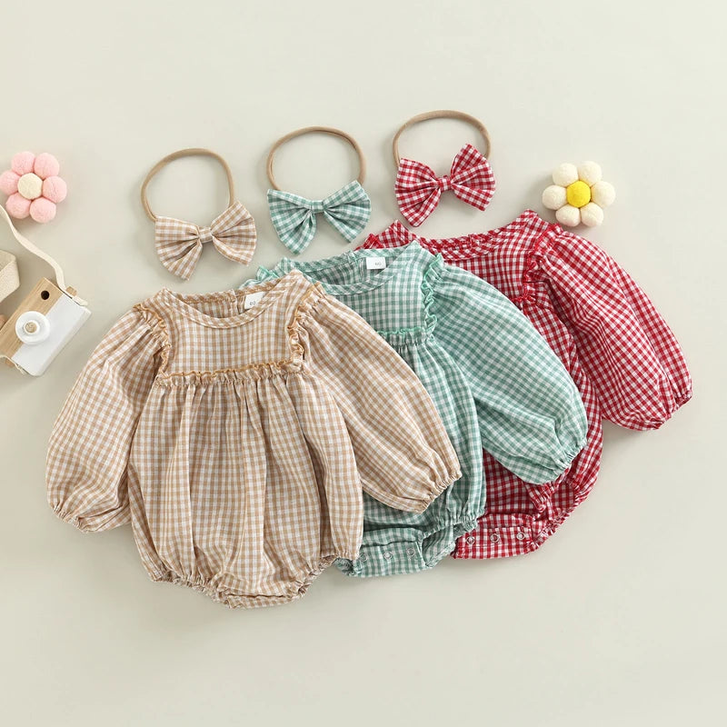 Vintage Picnic Romper Set