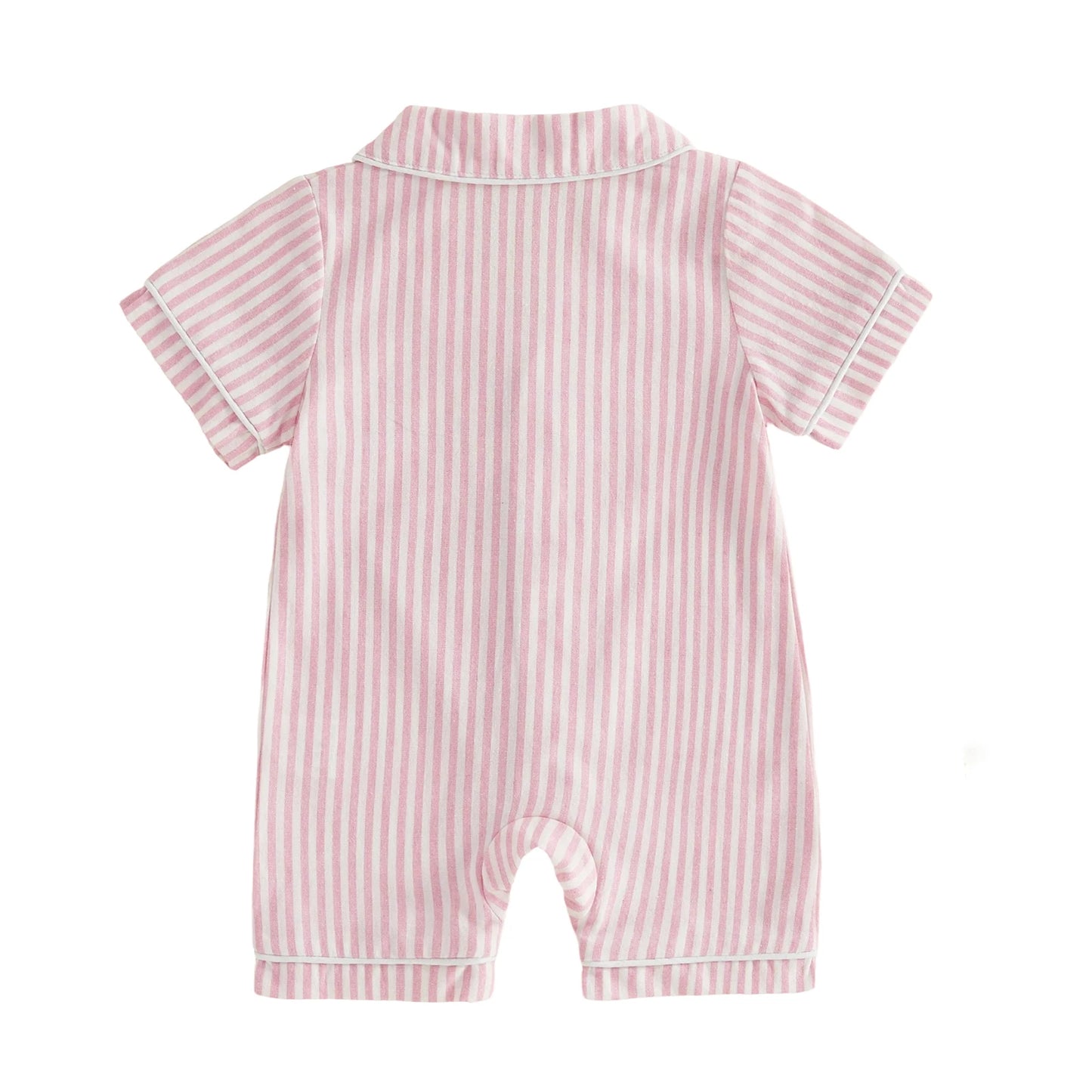 Harbor Stripe Button Romper