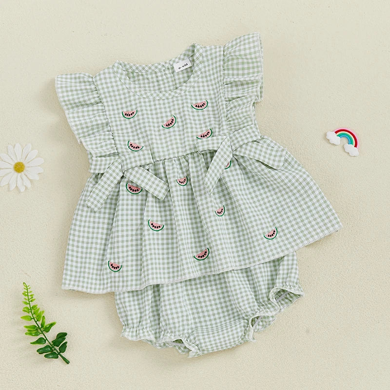 Girls' Sweet Slice Gingham Set