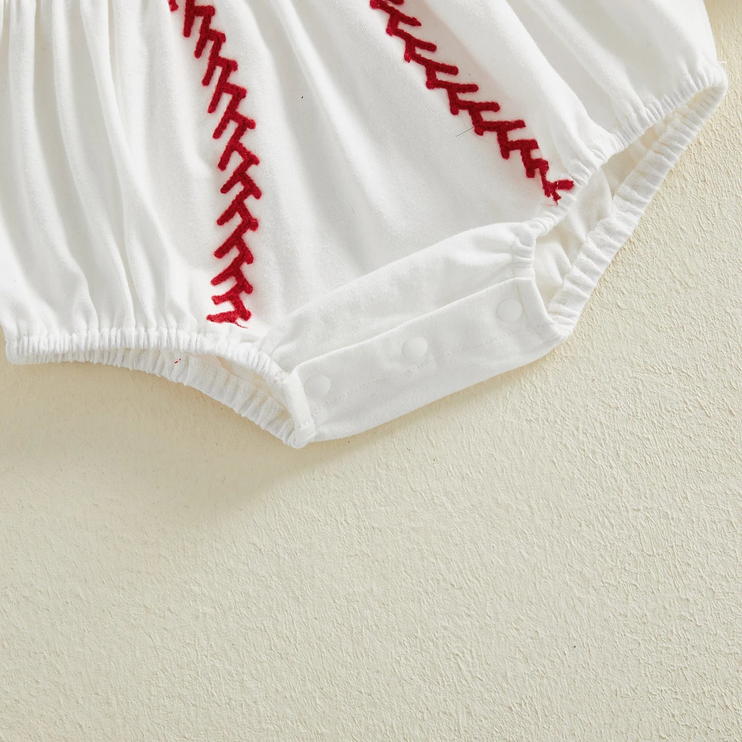 Little Slugger Smocked Bubble Romper Set