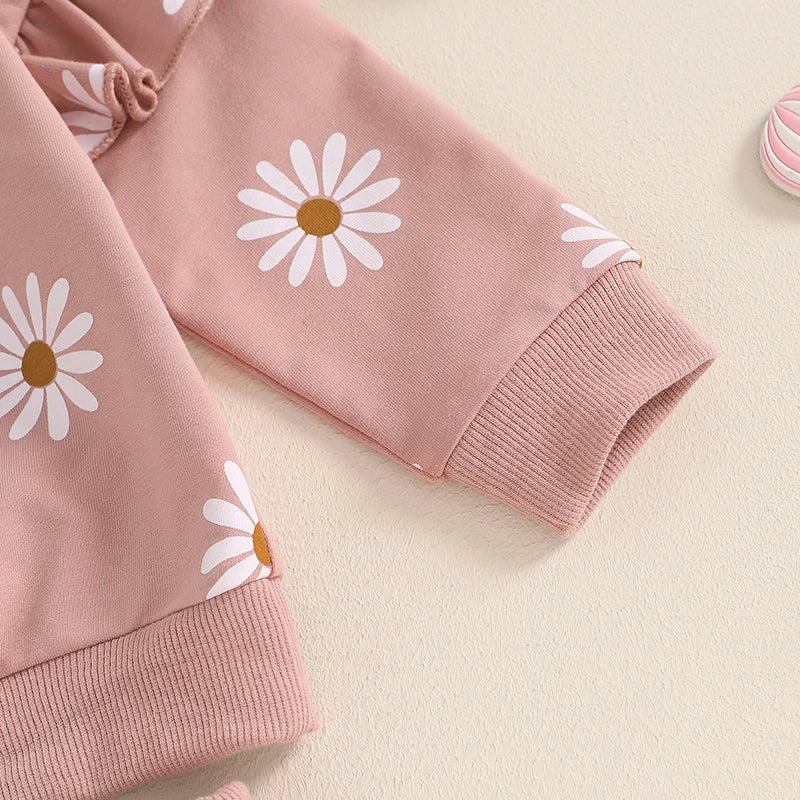 Flower Girl Sweater Pants Set