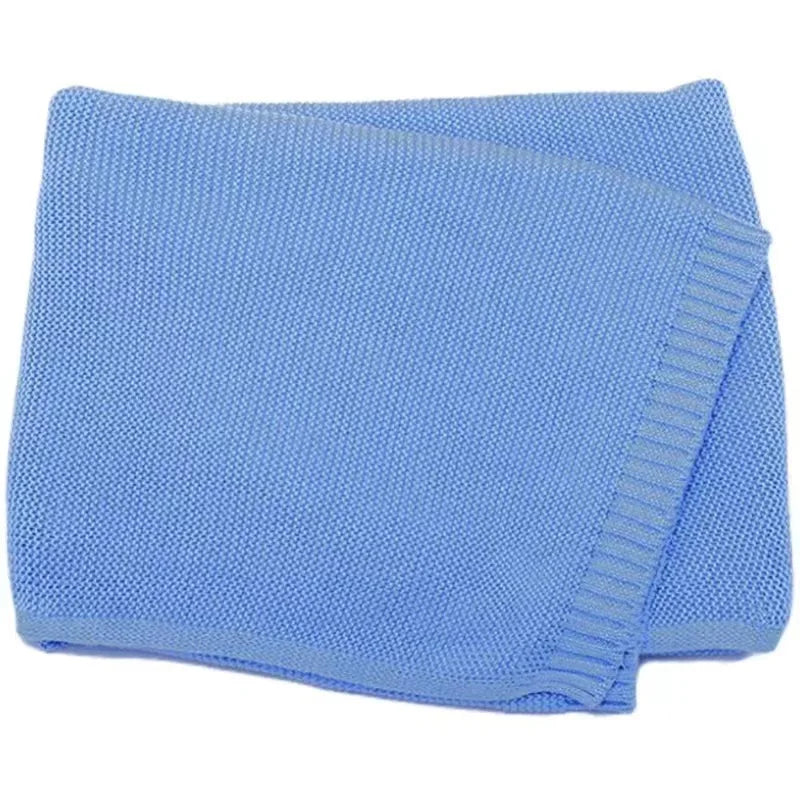 Custom Embroidered Knit Baby Blanket