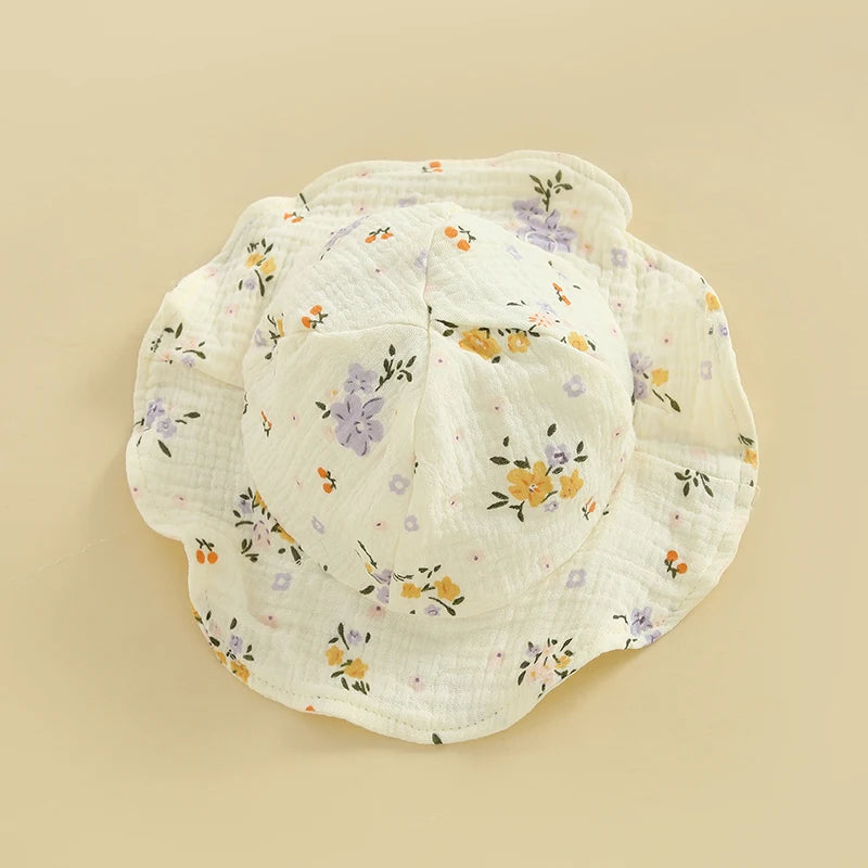 Blooming Meadow Muslin Romper & Sun Hat Set