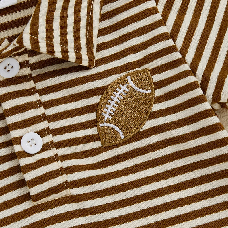Friday Lights Striped Polo Romper