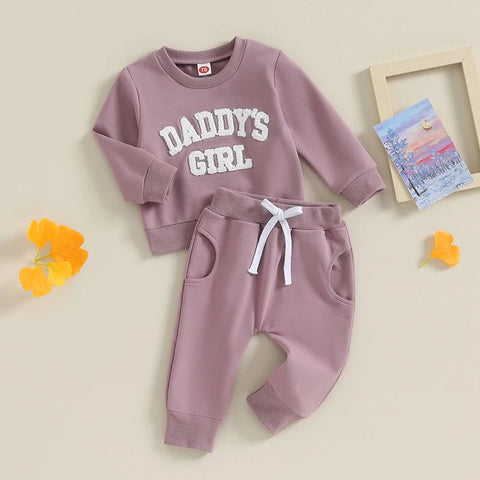 Girls' Daddy's Girl Sweater Pants Set