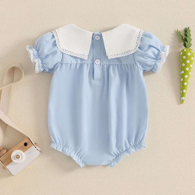 Bunny Charm Ruffle Romper