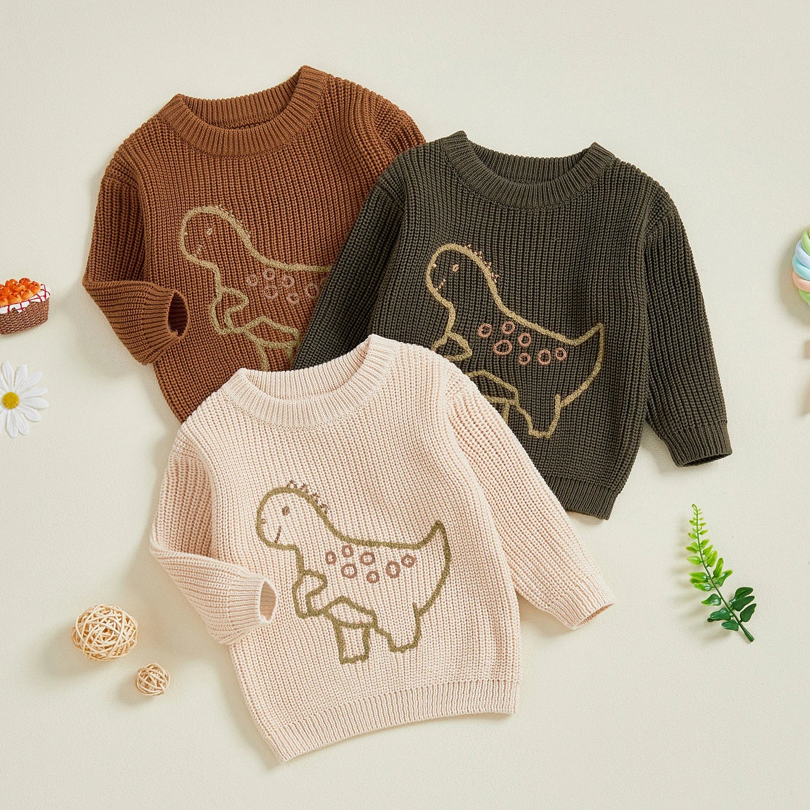 Roarsome Dino Knit Sweater