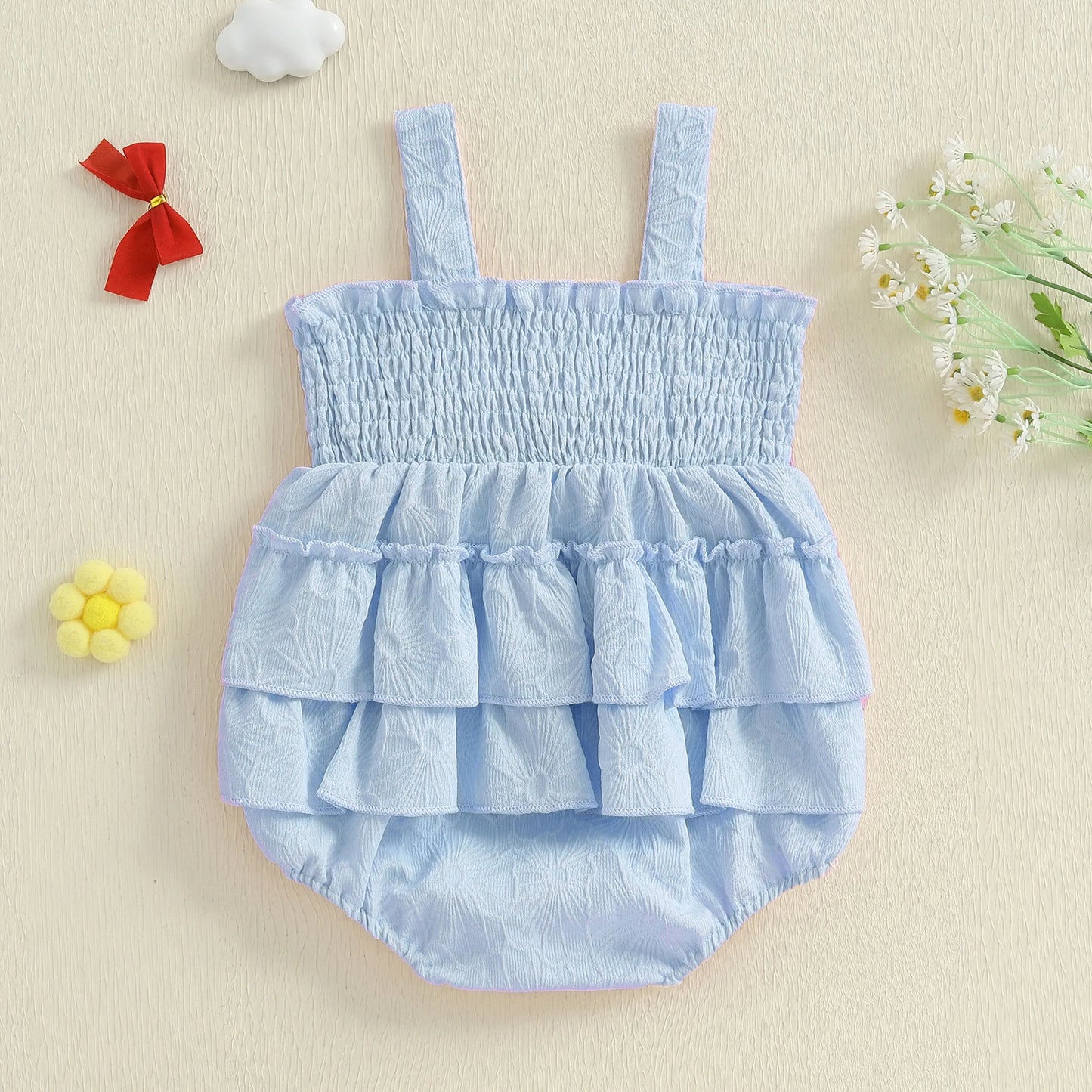 Sweet Ribbon Bow Romper