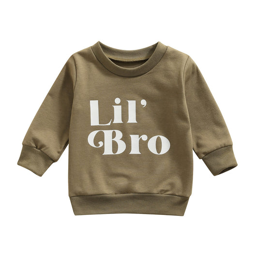 Lil' Bro Graphic Long-Sleeved Sweatshirt