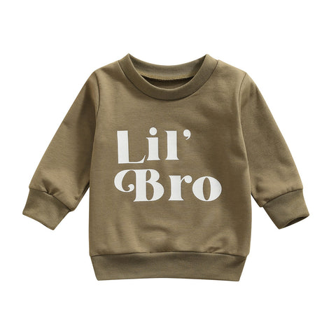 Lil' Bro Graphic Long-Sleeved Sweatshirt