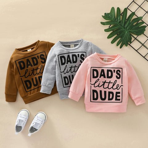 Dad's Little Dude Long-Sleeved Sweatshirt