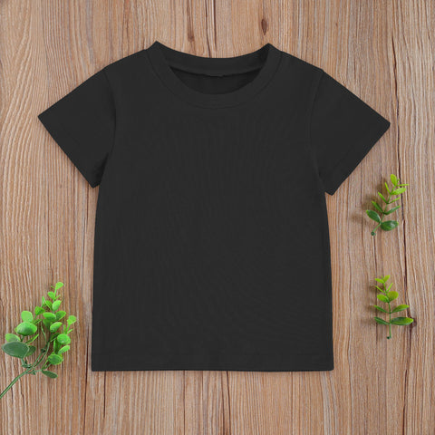 Kids' Unisex Solid Color T-Shirt