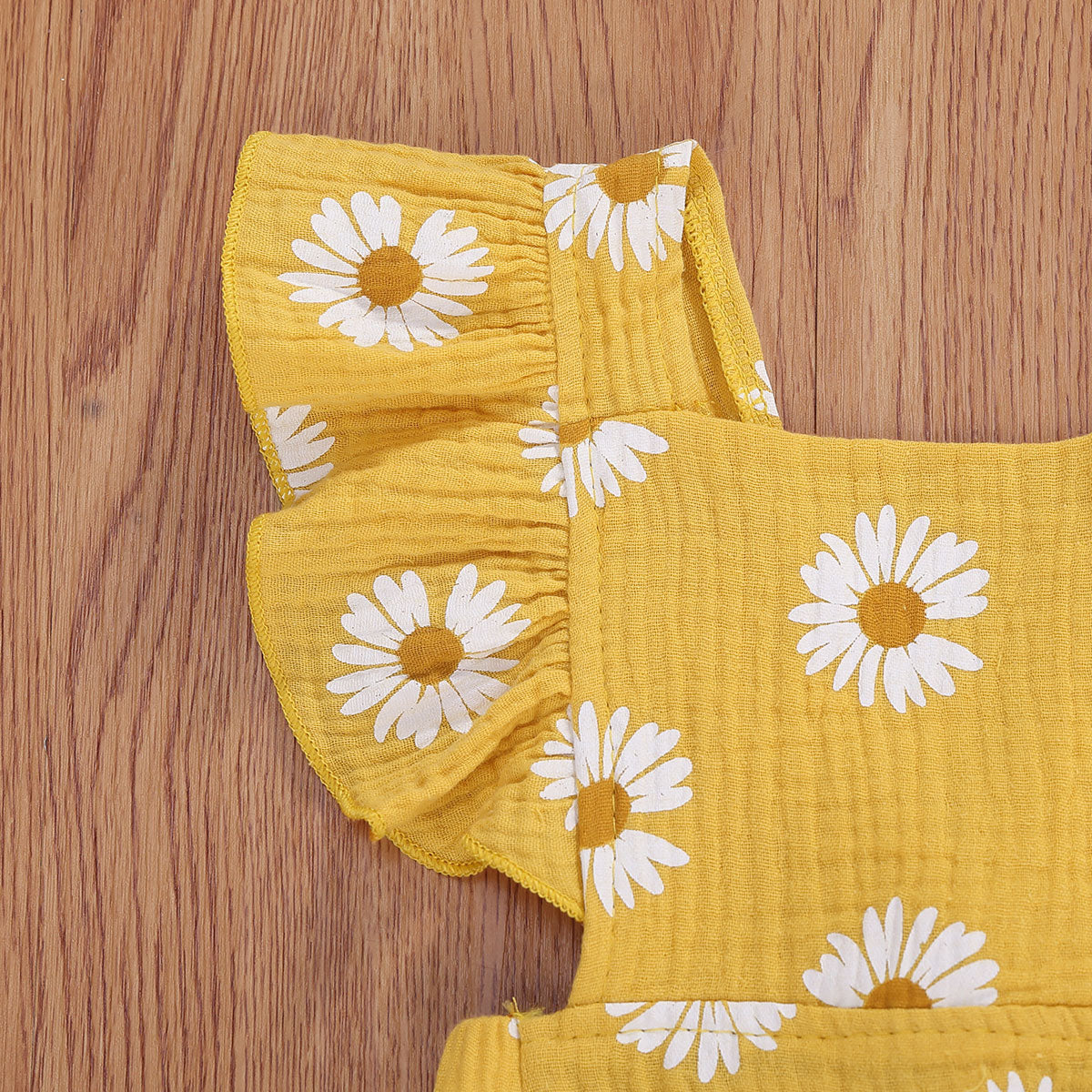 Girls' Daisy Print Romper