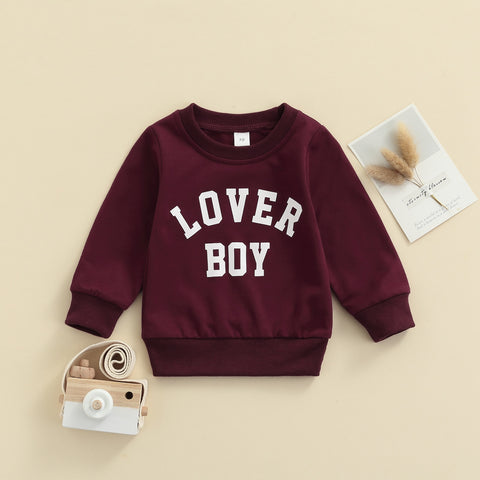 Boys' Lover Boy Long-Sleeved Sweatshirt
