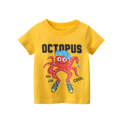 Boys' Crab Graphic Short-Sleeved T-Shirt