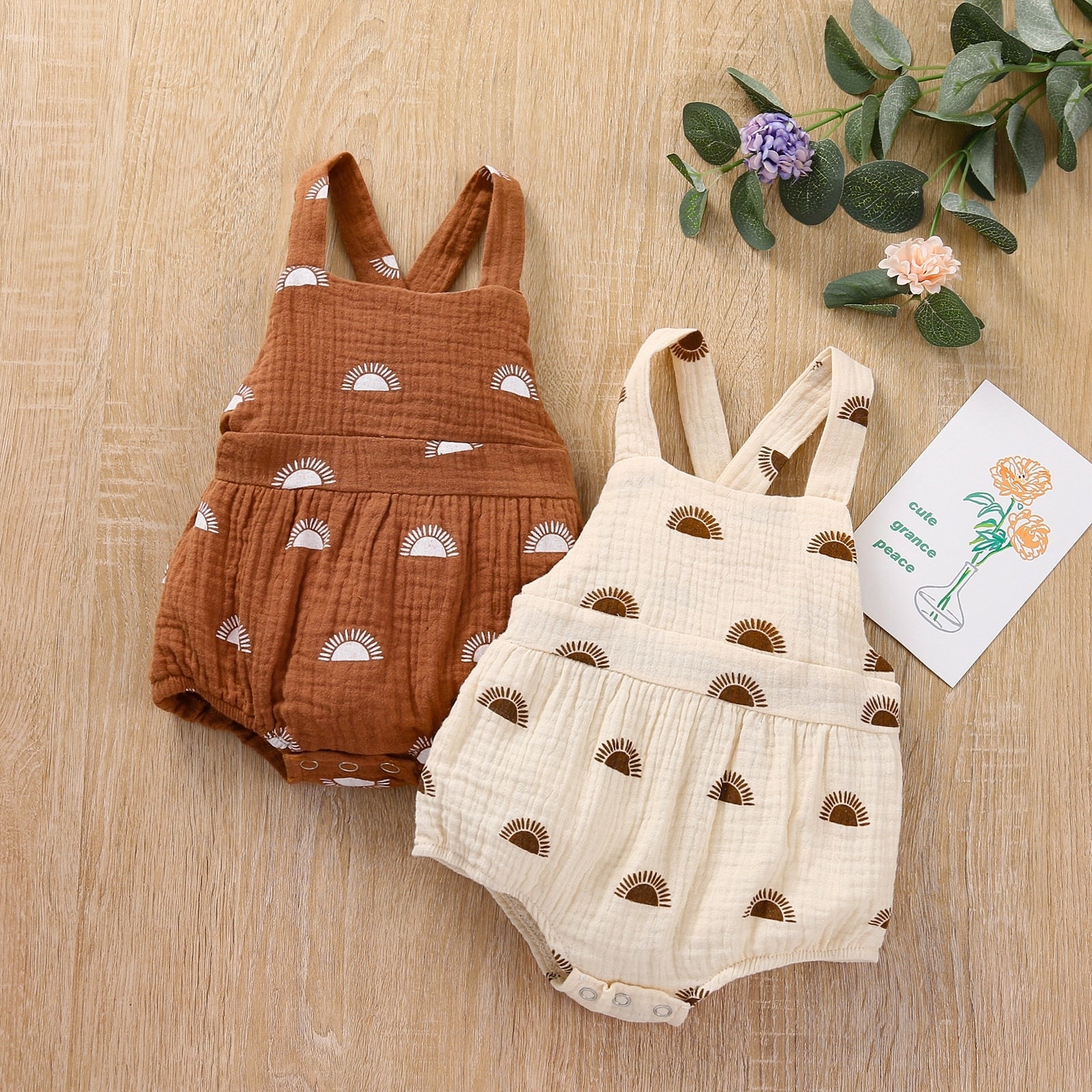 Girls' Sunshine Cross Straps Romper