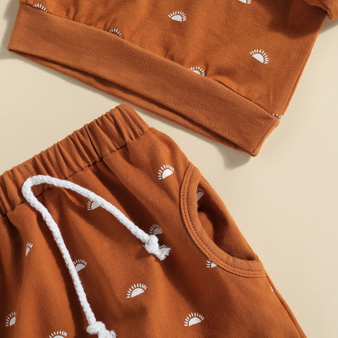Kids' Tiny Sunshine Long-Sleeved Sweatshirt Pant Set