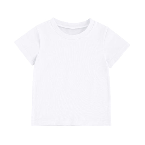 Kids' Unisex Solid Color T-Shirt