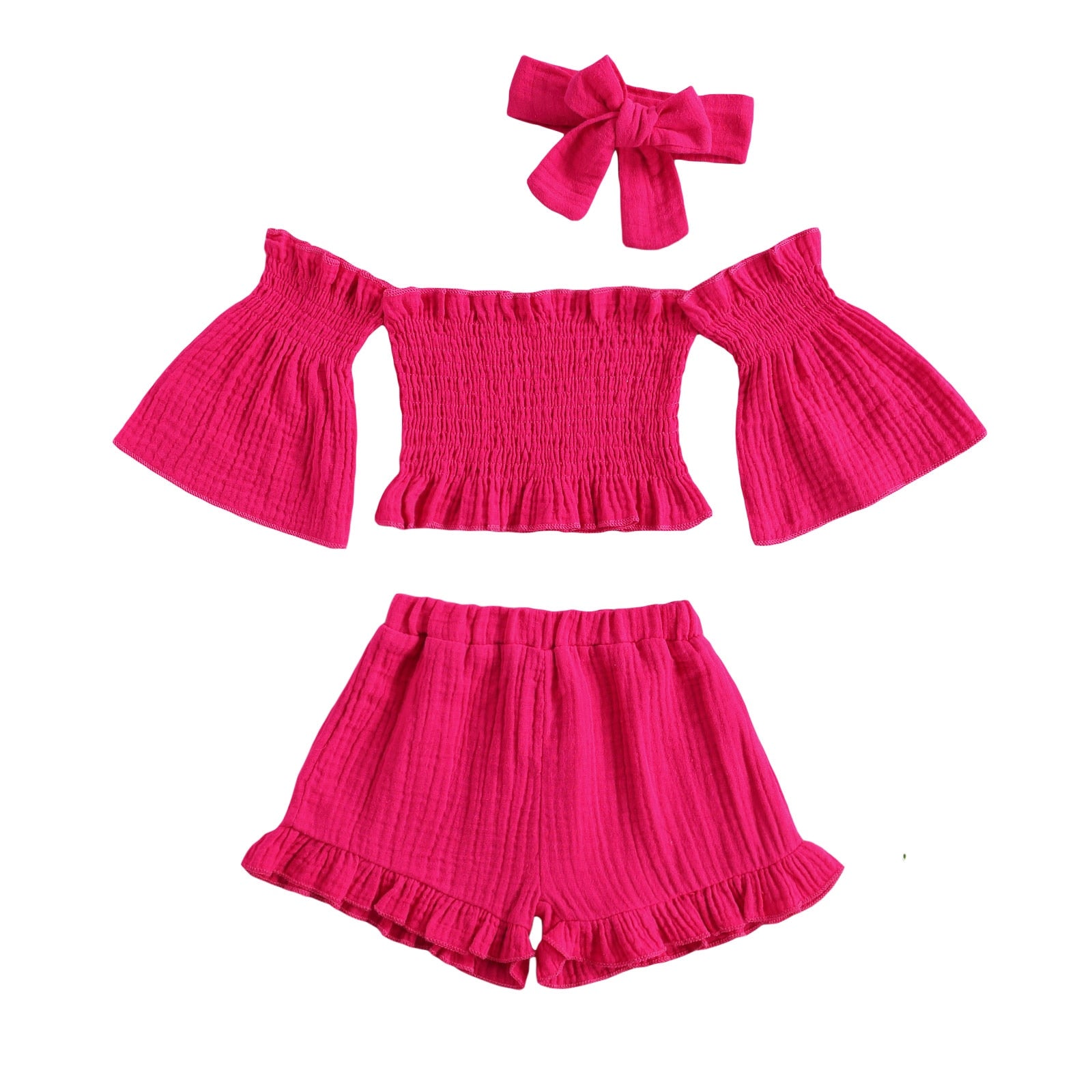 Girls' Bell Sleeve Short Set
