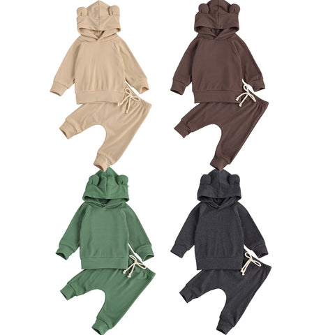 Kids' Bear Ears Hoodie & Sweatpant Set