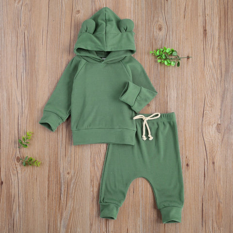 Kids' Bear Ears Hoodie & Sweatpant Set