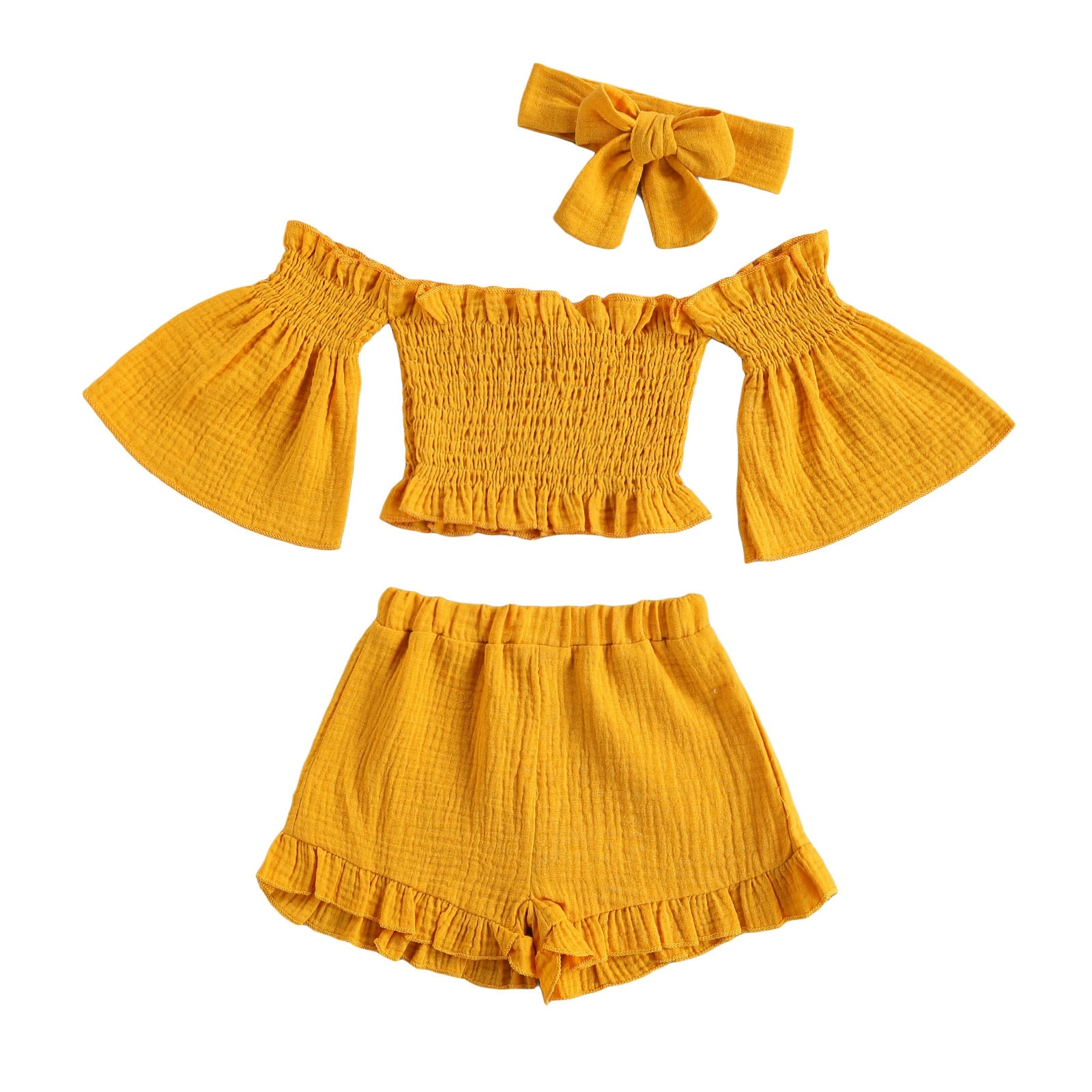 Girls' Bell Sleeve Short Set