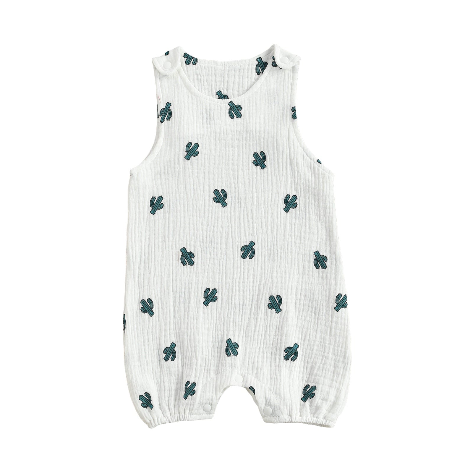 Sleeveless Lightweight Print Kids' Unisex Romper