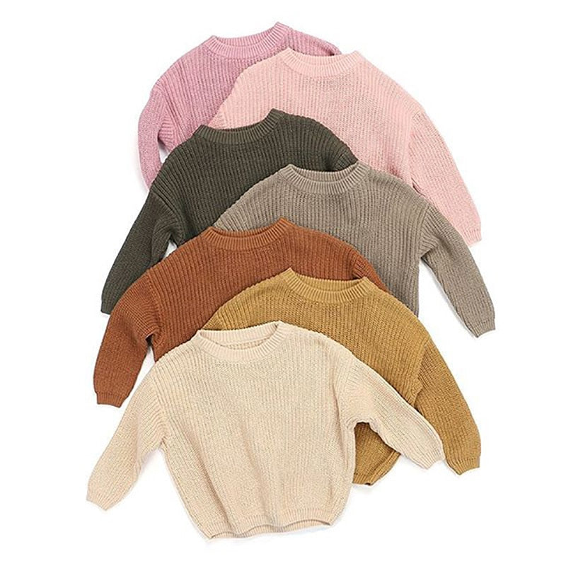 Kids' Soft Knit Long-Sleeved Sweatshirt