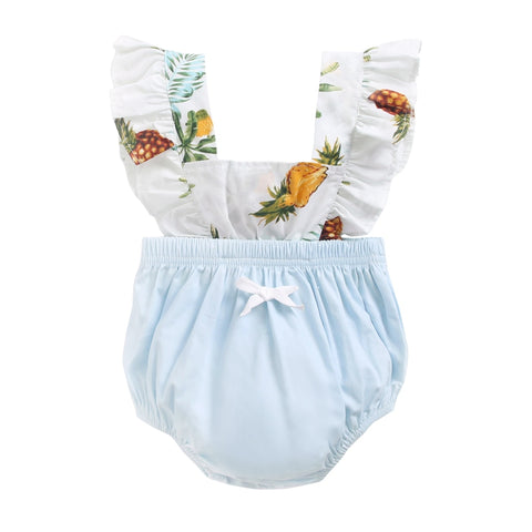 Girls' Floral Summer Print Romper