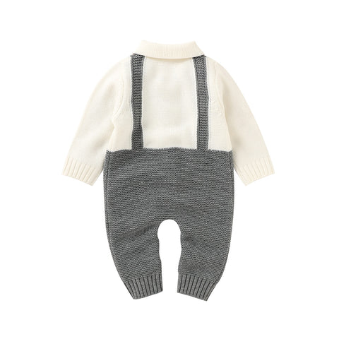 Little Man Knitted Jumpsuit