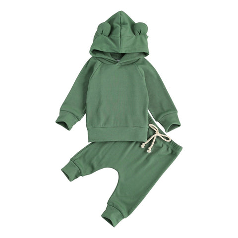 Kids' Bear Ears Hoodie & Sweatpant Set