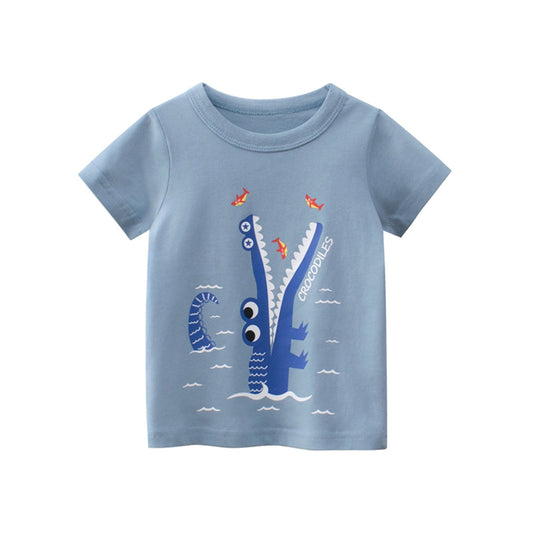 Boys' Alligator Graphic Short-Sleeved T-Shirt