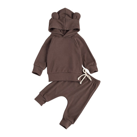 Kids' Bear Ears Hoodie & Sweatpant Set