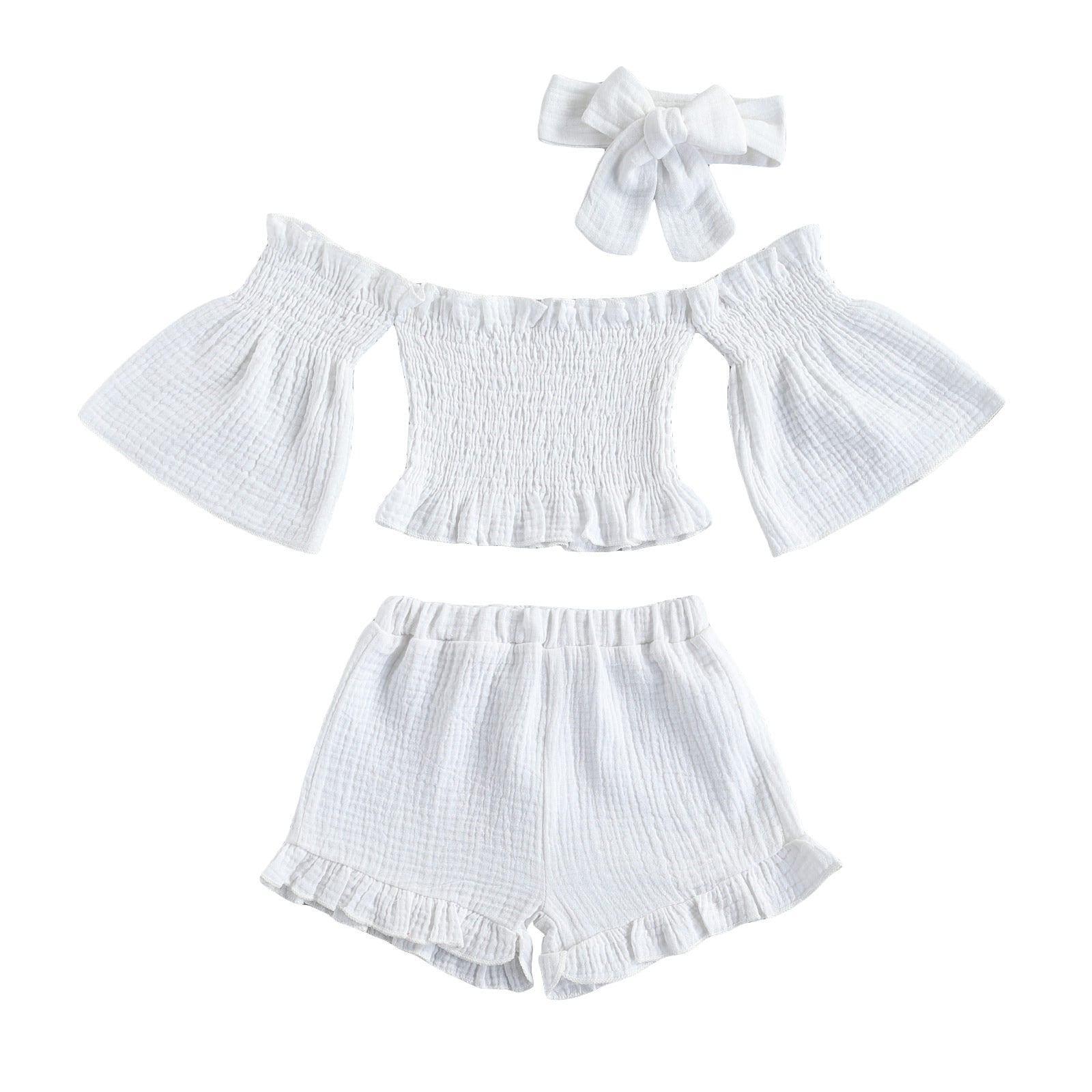 Girls' Bell Sleeve Short Set