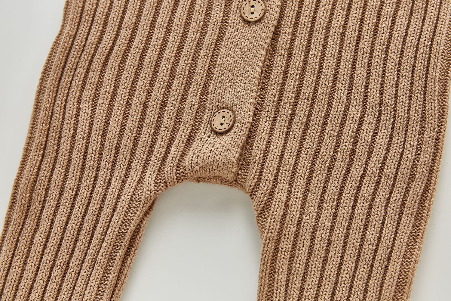 Baby Ribbed Knit Unisex Jumpsuit