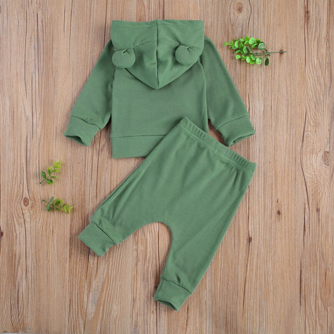 Kids' Bear Ears Hoodie & Sweatpant Set