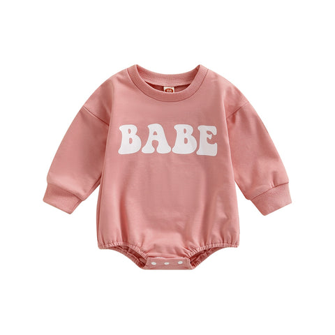 Babe Graphic Long-Sleeved Onesie