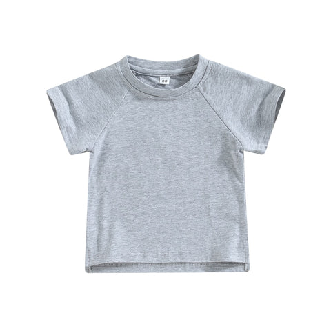 Kids' Solid Color Unisex T-shirt