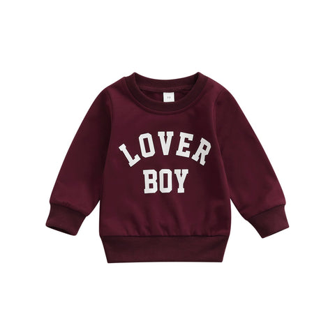 Boys' Lover Boy Long-Sleeved Sweatshirt