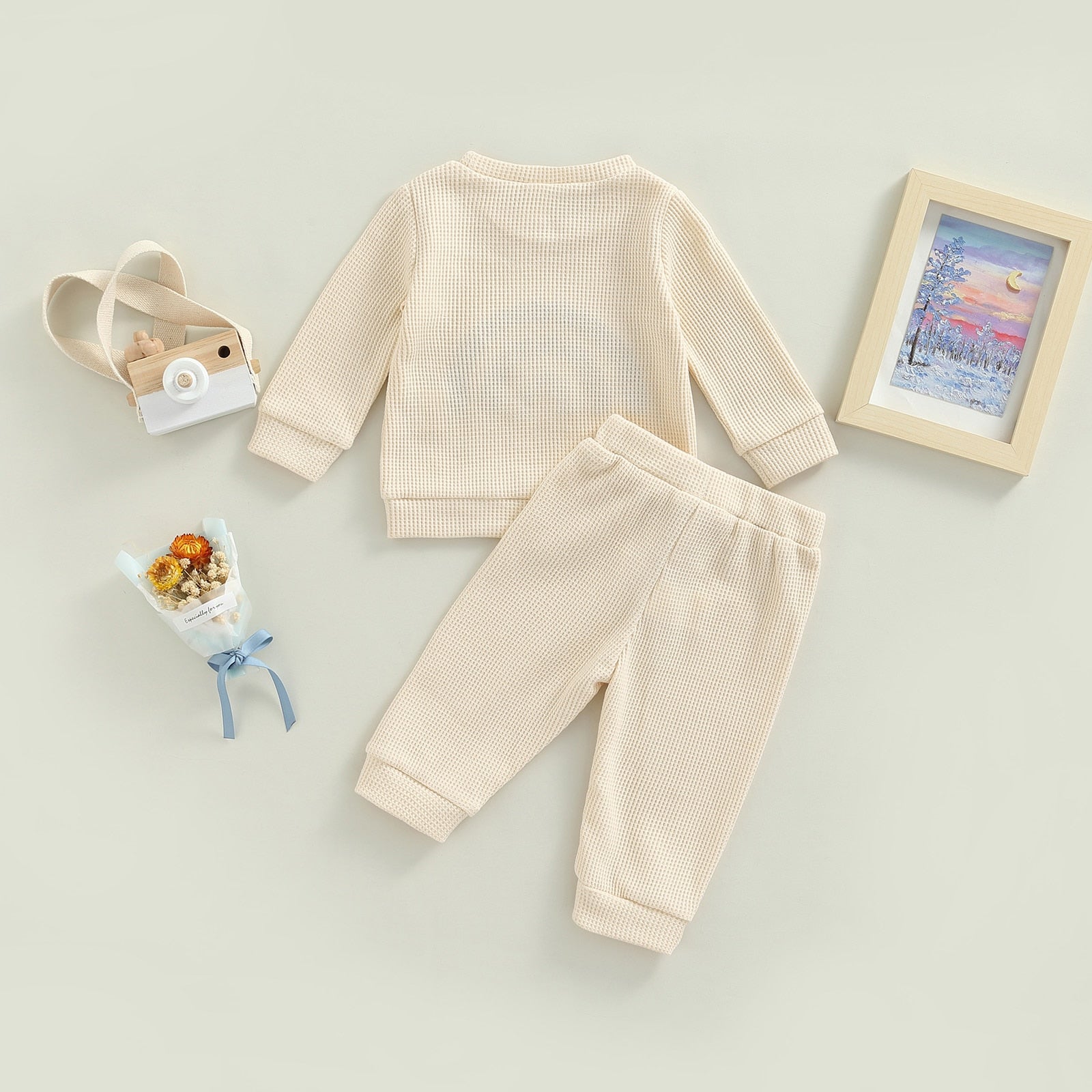 Kids' Happy Long-Sleeved Pant Set