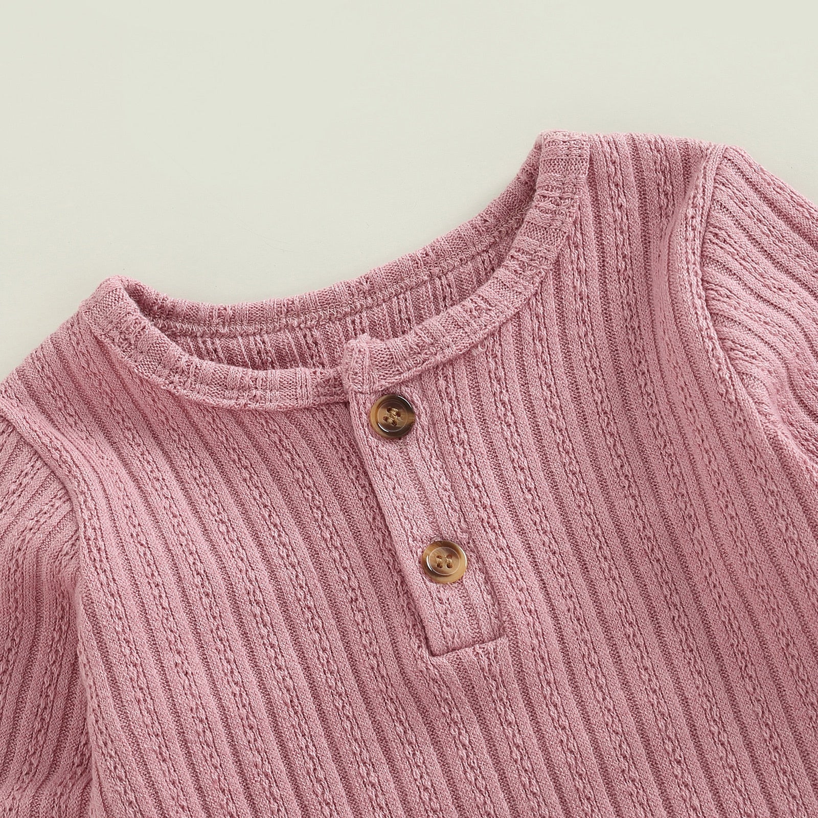 Unisex Knit Baby Longsleeved Jumpsuit