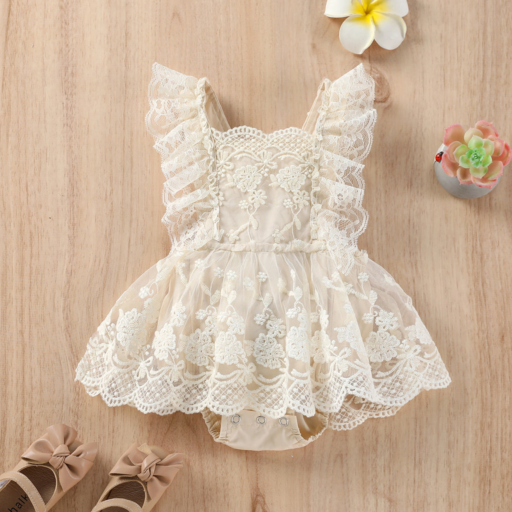 Girls' Boho Belle Ruffle Romper