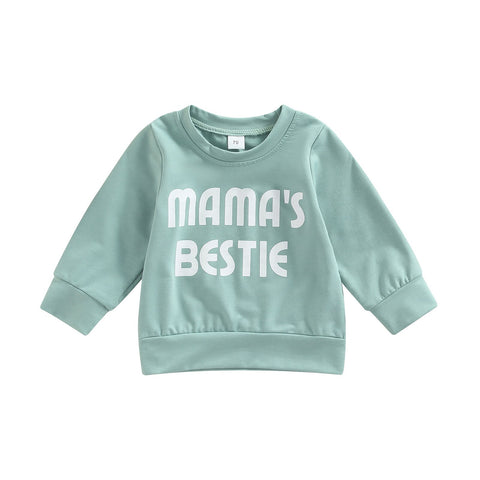 Mama's Bestie Long-Sleeved Sweatshirt