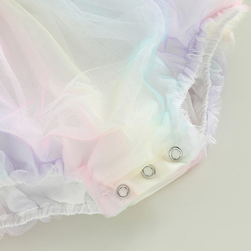 Girls' Tie-dye Print Jumpsuit