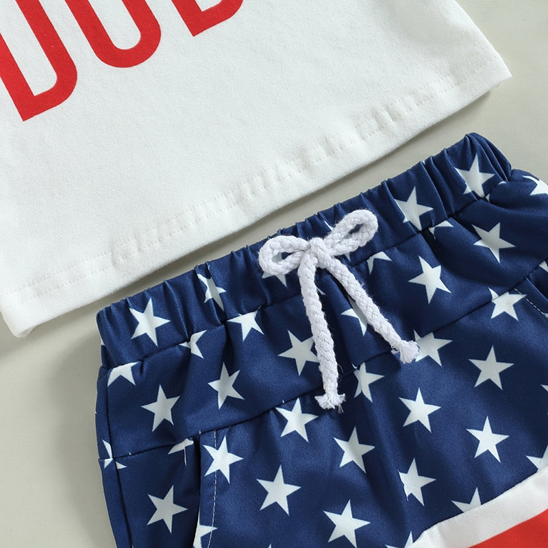 Boys' All American Dude 4th of July Shorts Set