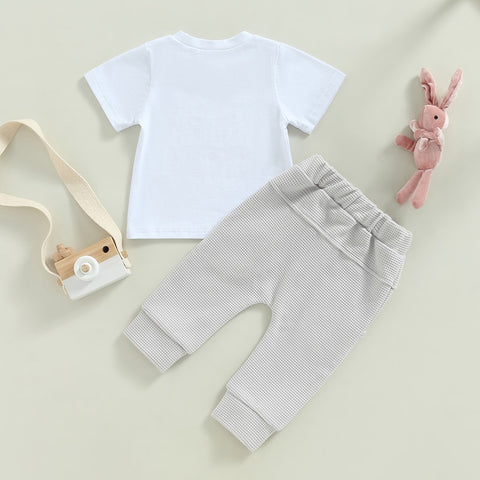 Boys' Hunny Bunny T-Shirt And Solid Pants Set