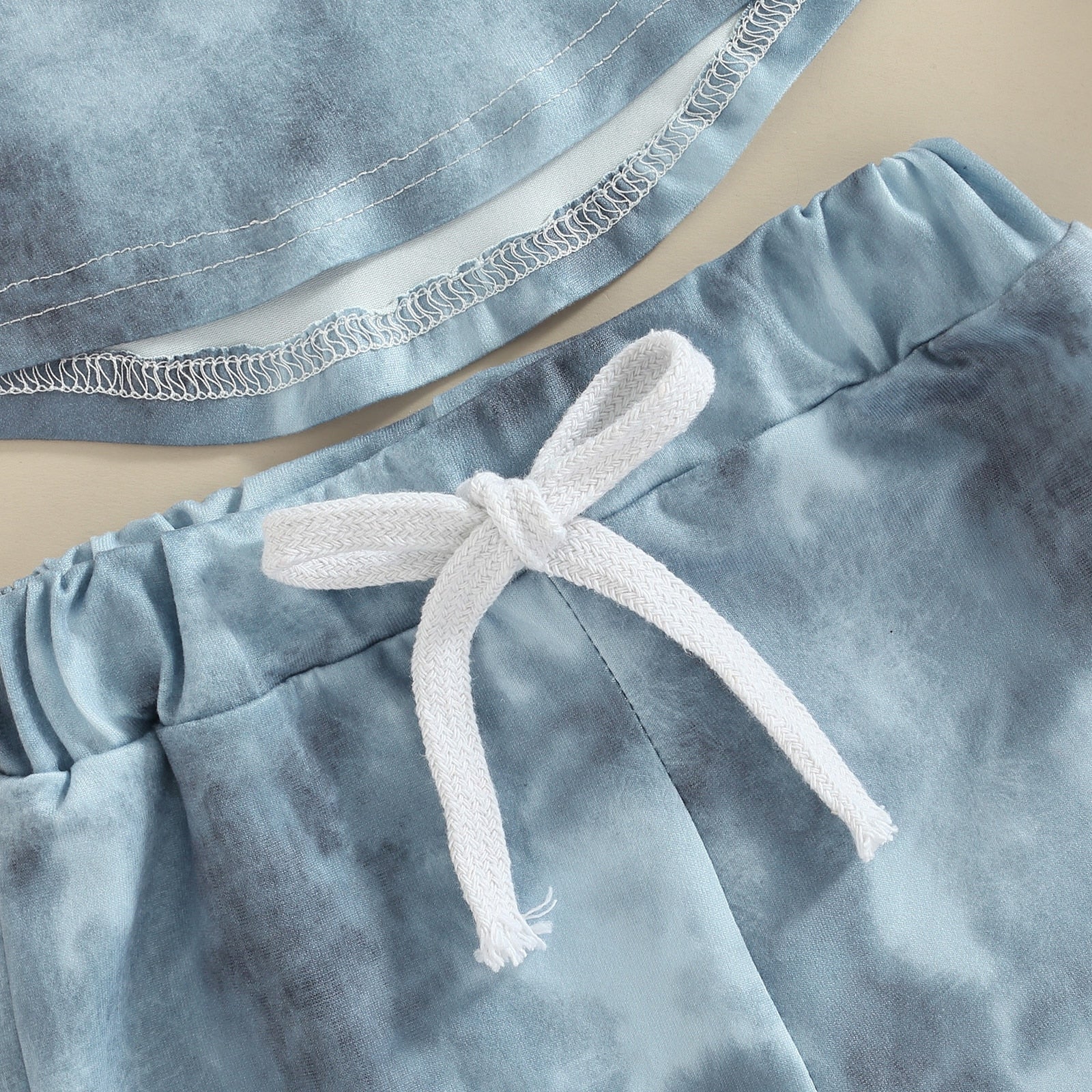 Kids' Hooded Tie-Dye Short Set