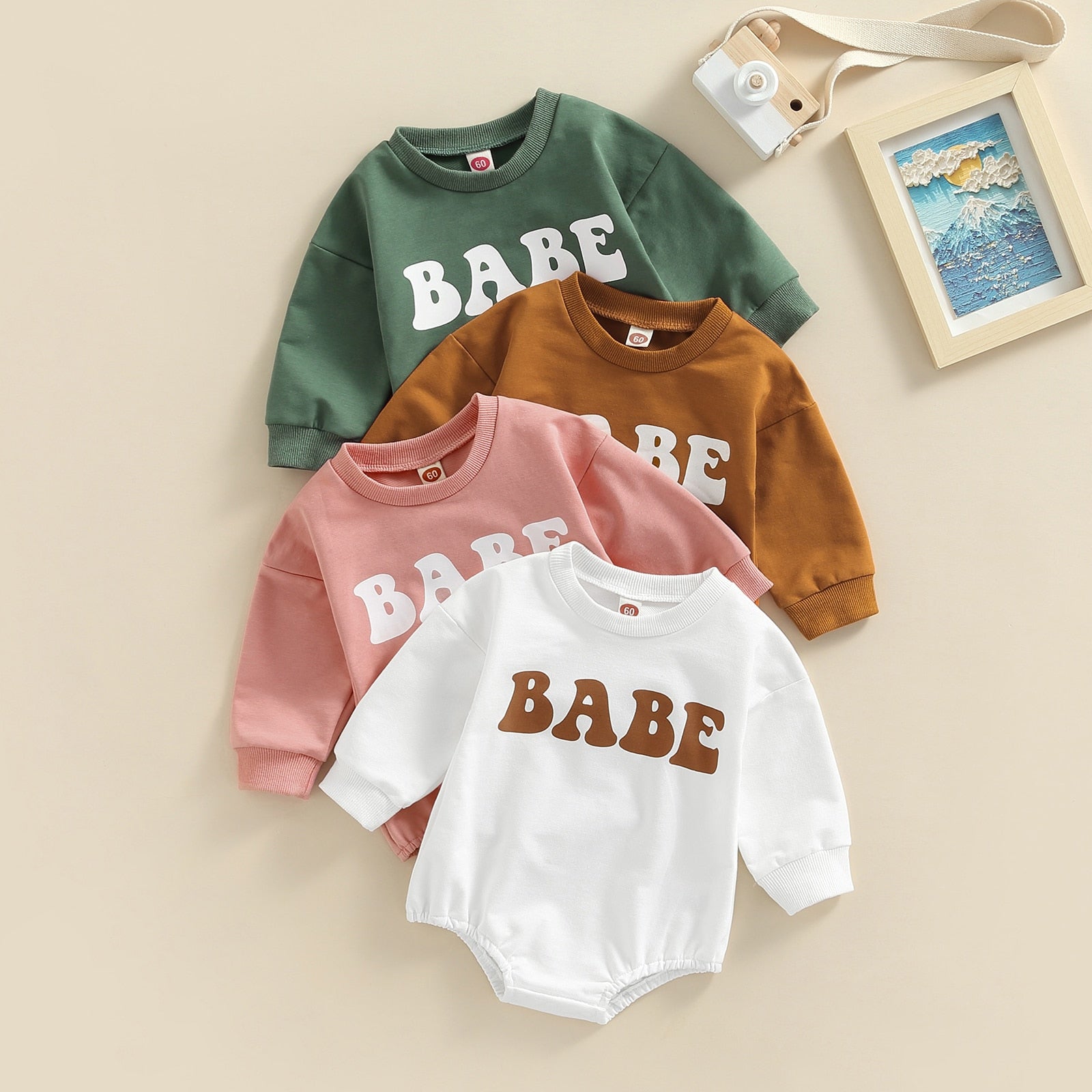 Babe Graphic Long-Sleeved Onesie