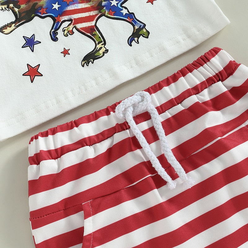 Boys' America Saurus Rex Independence Day Set