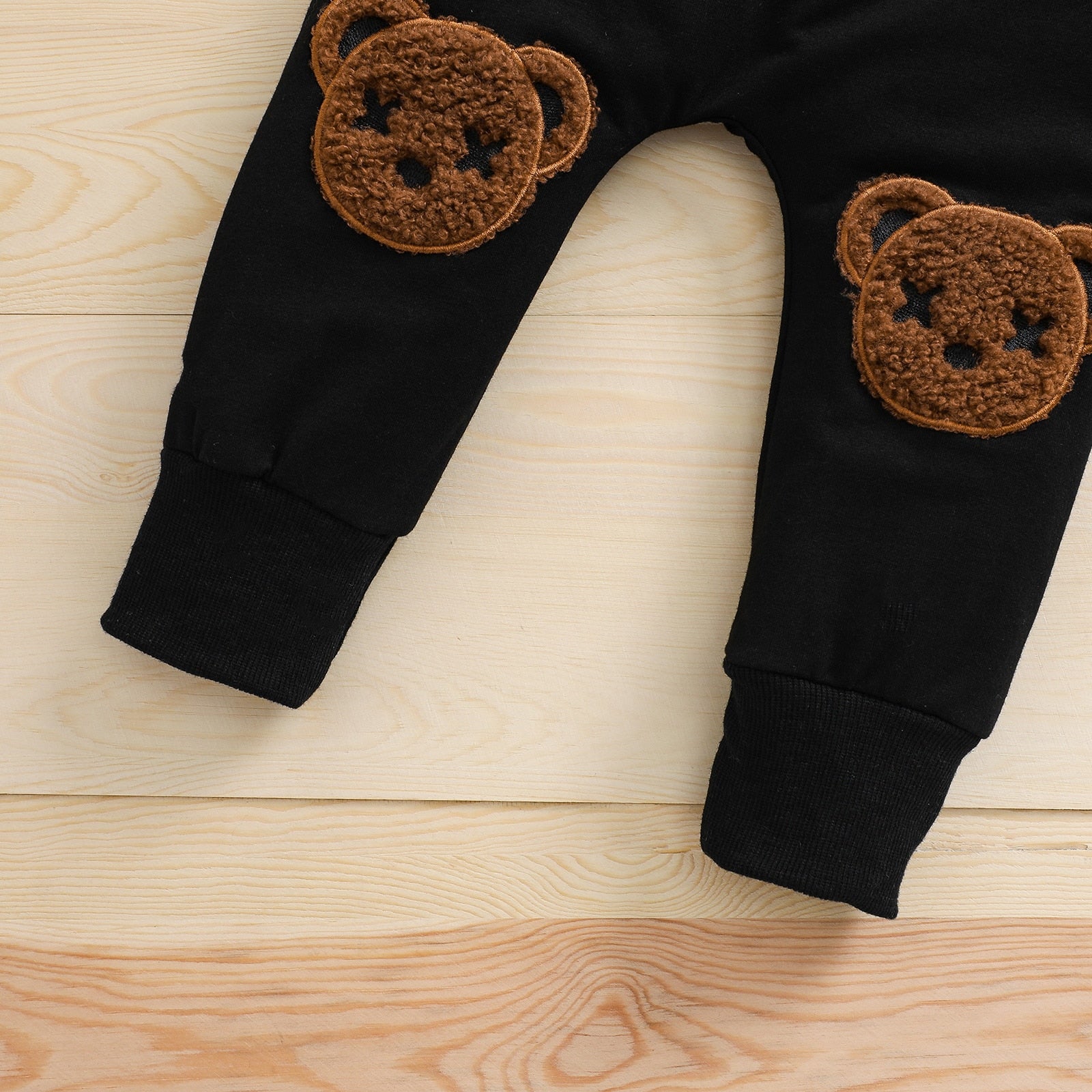 Kids' Brown Teddy Sweatshirt & Sweatpant Set